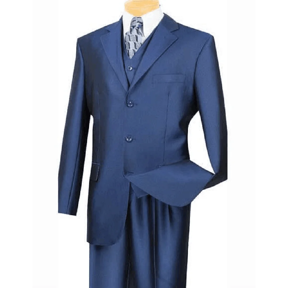 Formal Occasion Men Suit High Quality Notch Collar Single Breasted Business 3 Pieces Jacket Pant Vest Male Clothing Stylish