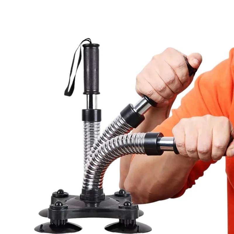 Anti-Slip Handle Hand Grip Exerciser Stable Suction Cups Heavy Type Arm Wrestling Trainer Resistance Spring Power Grip Strength