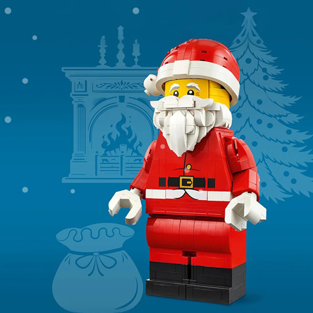 

Minifigure Figure To Build Santa Toy for Aged 10+ Kids, Adults and Christmas Lovers 761 Pieces