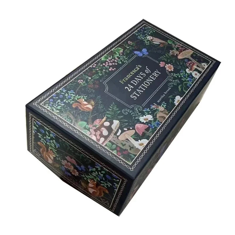 الشتاء الغابات عيد الميلاد العد التنازلي تقويم القدوم 24 يوما القرطاسية تحصيل مجموعة للأطفال والمراهقين عطلة مكتب ديكور #5