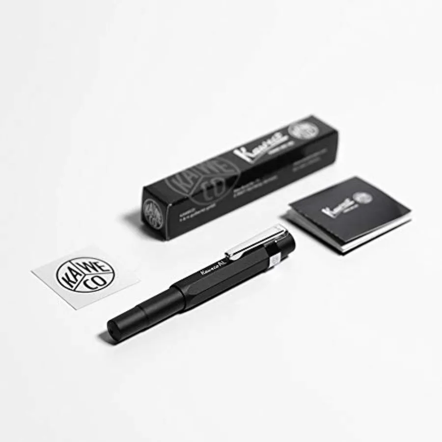 

AL Sport Fountain Pen Black Fine Nib Sport Octagonal Clip Chrome