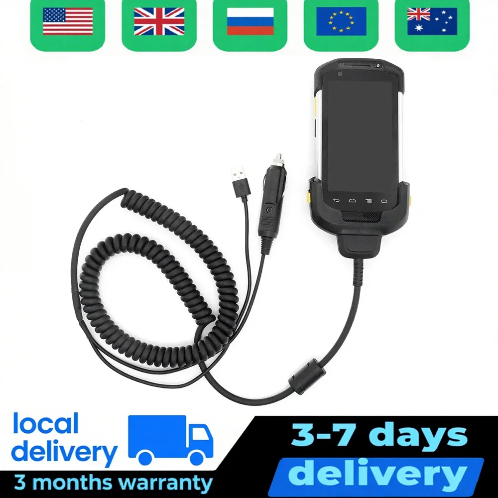 

USB & Vehicle Car Charger Cable for Zebra TC70 TC75 TC72 TC77 CHG-TC7X-CLA1-01