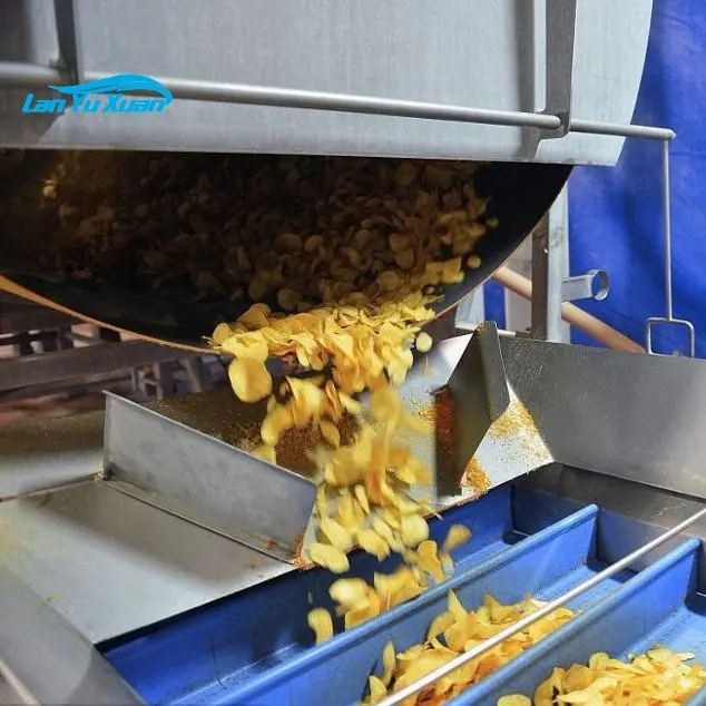 Excellent quality full automatic potato chips production line/fresh potato chips making machine/frozen french fries maker