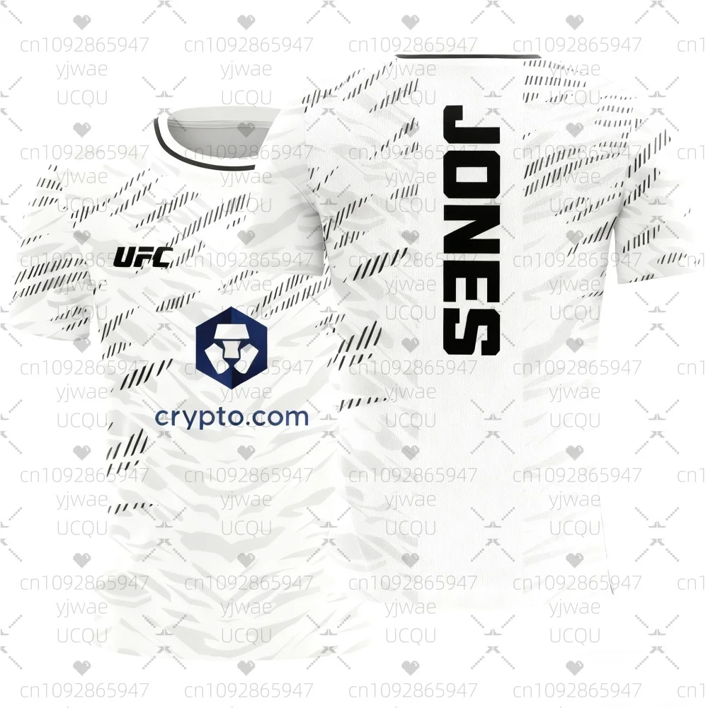 Nuevo UFC MMA Top Boxer Jon Jones camiseta de artista marcial mixto camiseta deportiva de lucha nocturna para hombre gimnasio transpirable camisetas de secado rápido