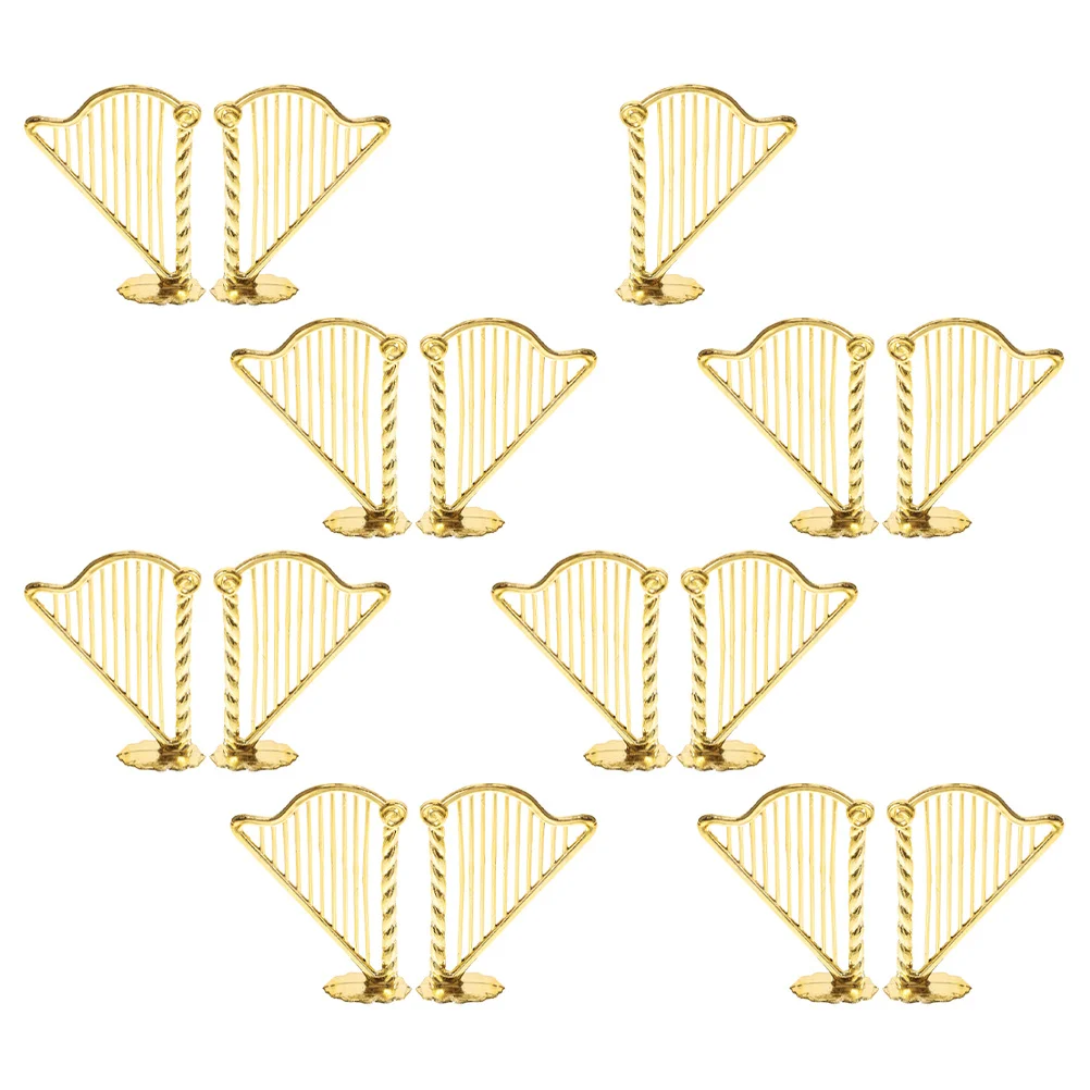 

15Pcs Mini Harp Musical Instrument Christmas Tree Ornaments DIY Music Pendant Holiday Decorations Home Decor Violin Ornament