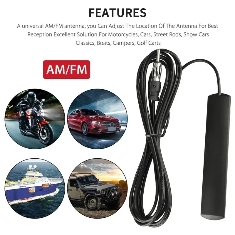 Car Radio FM Antenna ANT-309 Universal Car DAB Signal Amplifier Amplifier Radio Amplifier Car and Ship Signal Enhancement Device