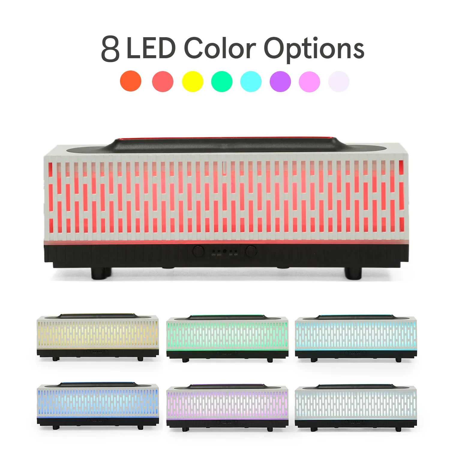 Desktop Simulated Flame Aromatherapy Machine Colorful Atmosphere Lamp Fast Humidification Remote Control Timing Humidifier