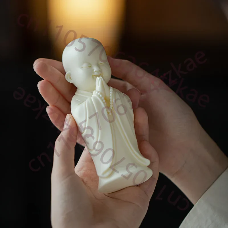 Ceramic Little Monk Decorative Statues China Featured Ornaments Luxurious Home, Living Room, Office, Car Decoration Accessories