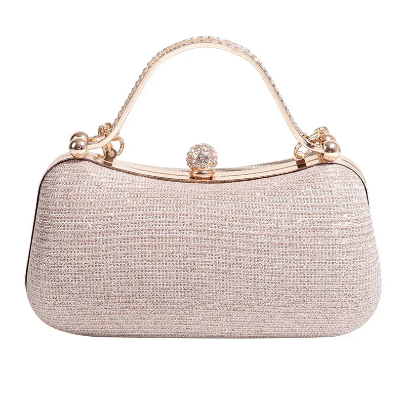 Elegant Crystal Bridal Wedding Clutch Bags Luxury Rhinestone Women Evening Clutches Bag Ladies Party Dinner Purses Crossbody Bag