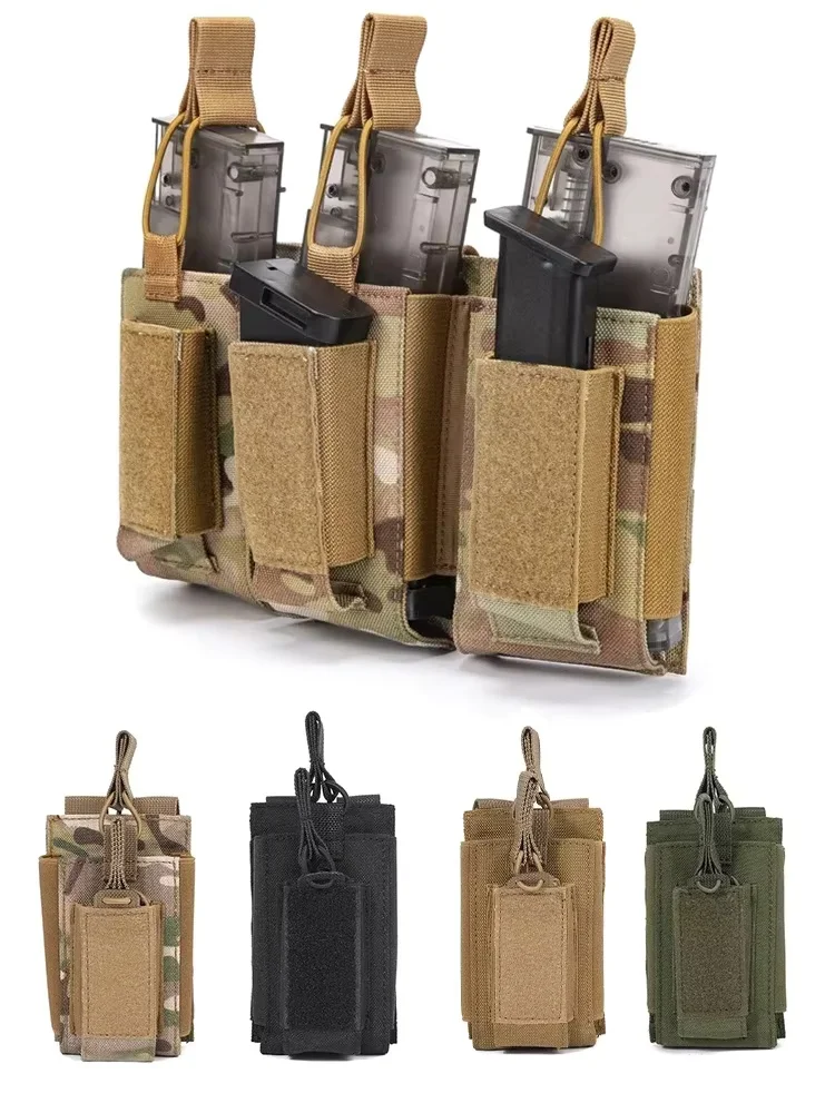 Outdoor sport Hunting Triple/Single Package Molle system accessory M4 M14 M16 AK AR GL universal magazine