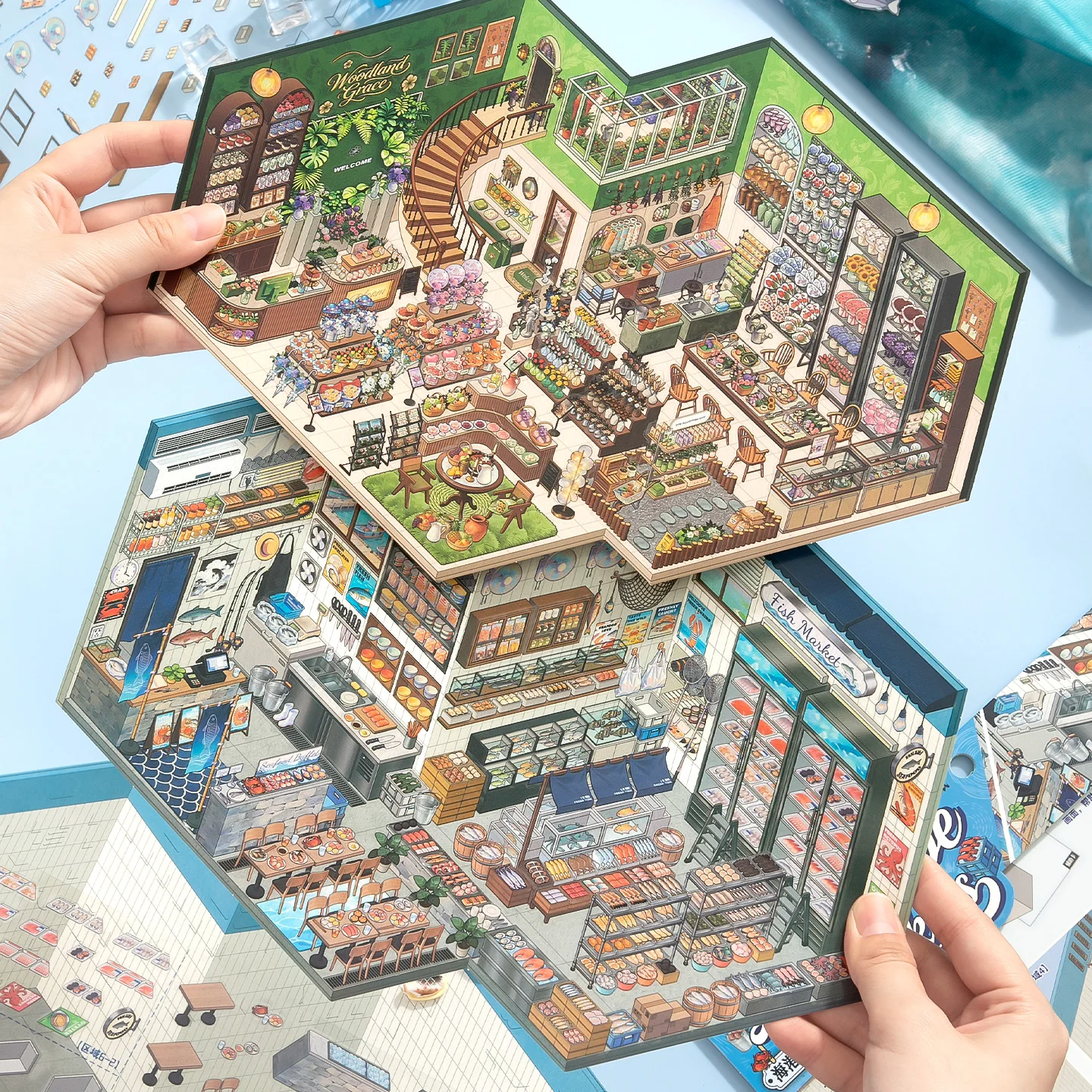 Pet Supplies Pet Shop - JIANQI Kawaii Store ملصق ثلاثي الأبعاد