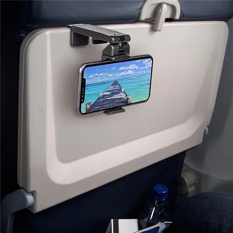 

Portable Travel Stand Desk Flight Foldable Multi-functional Lazy Phone Holder for High-speed Rail Airplane Kitchen Desktop