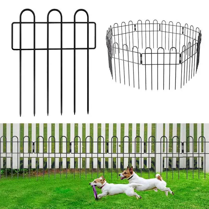 

Lawn Metal Anti-Climbing Isolation Outdoor Garden Railing Yard Rod Ground Fence