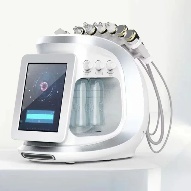 8 In 1 Water Facial Exfoliation Machine Professionele Aqua Huidverzorging Gezicht Rf Bio Zuurstof Jet Water Huid Scrubber