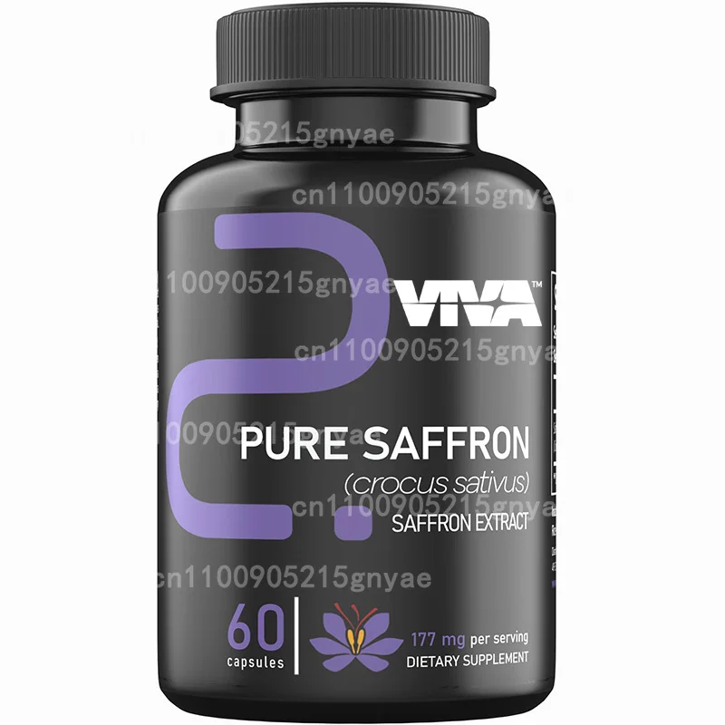 

60 капсул с экстрактом веганского шафрана | 100% чистый, повышает энергию и поддерживает общее здоровье