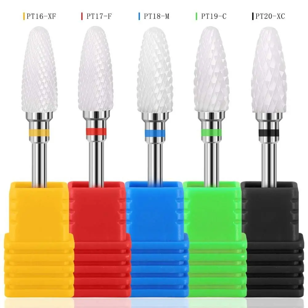 Replacement Gringing Heads Ceramic Nail Polishing Head Nail Cuticle Clean Rotary Gel Polishing Removal Ceramic Nail Drill Bits