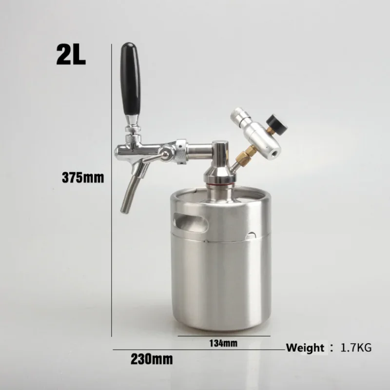 Portable Stainless Steel 304 Beer Dispenser Wine Barrel For Bar Party Mini Beer Keg