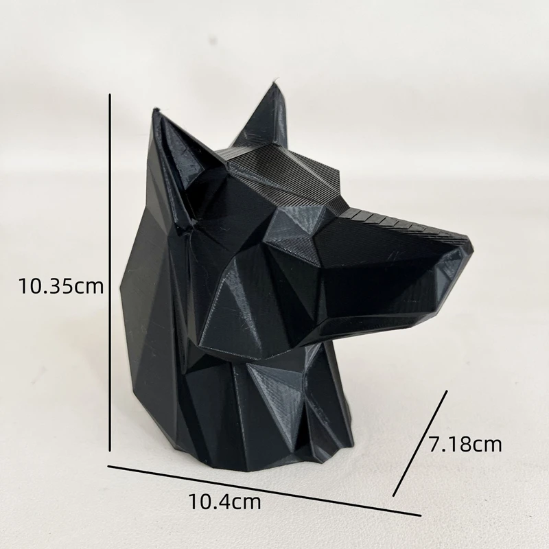 Wolf Shape Trailer Hitch Cover Christmas Hat Gas Mask 3d Printed Trailer Hitch Ball Cover Prevent Receiver Tube From Rusting view 4