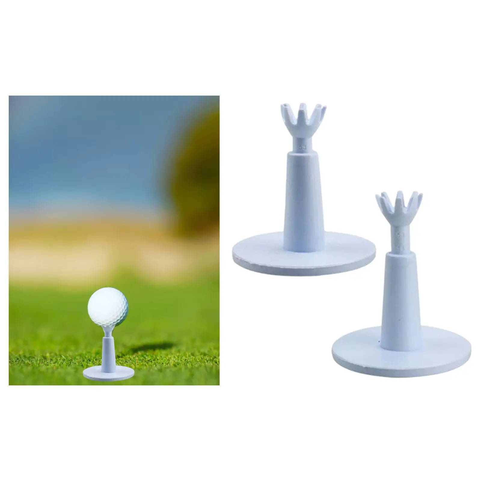 

2x Adjustable Golf Tees Exercise Golf Swing Trainer Aid Driving Range Tees