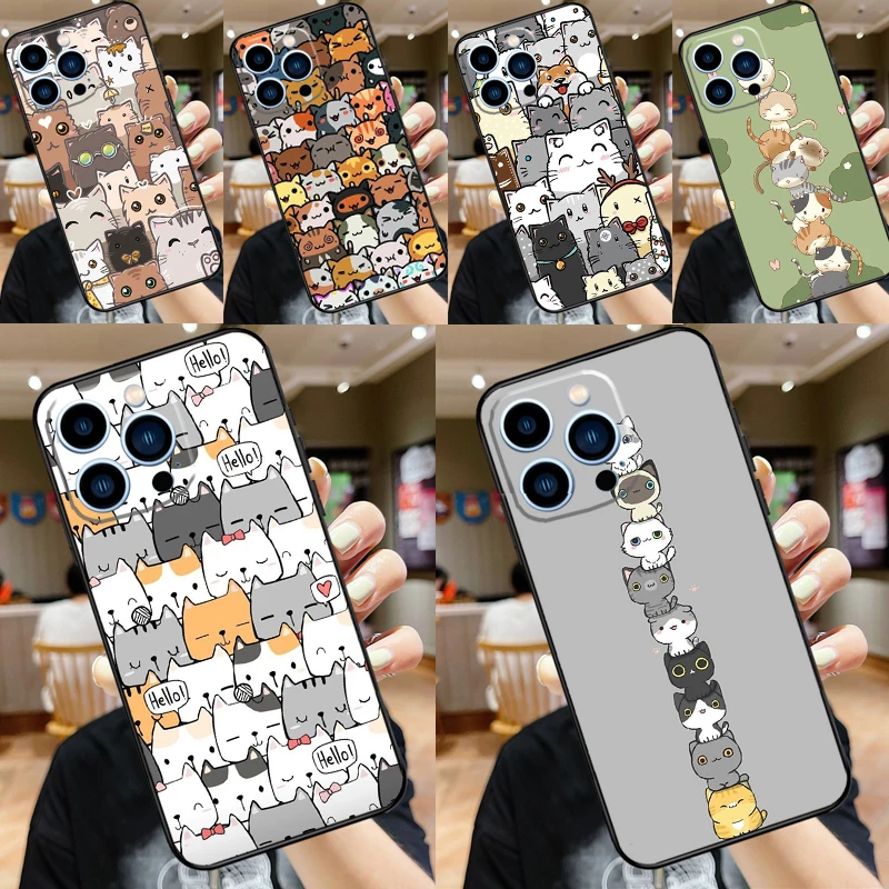 Funny cute cats Case For Samsung Galaxy M35 M15 M55 M56 M36 M16 M06 M31 M13 M33 M53 M12 M32 M52 M14 M34 M54