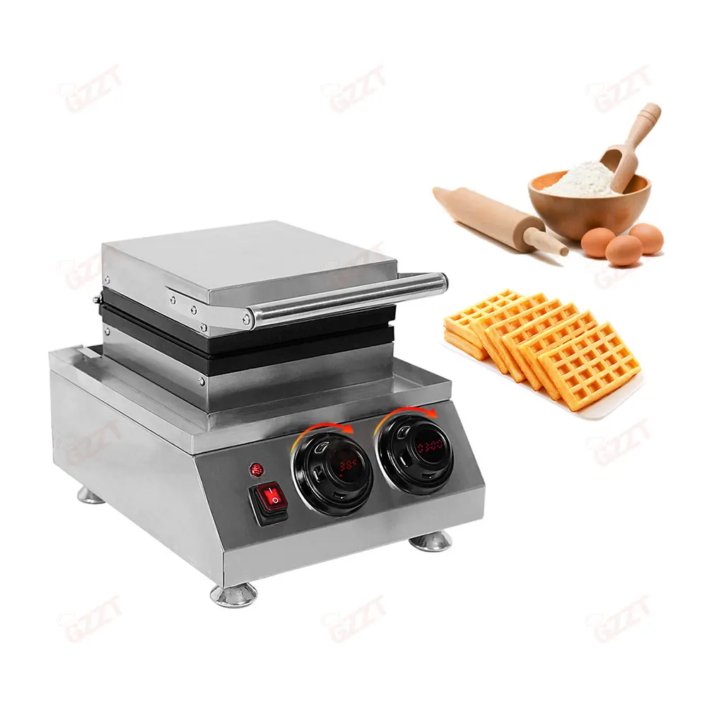

2026, New model110V 220V Electric Automation Waffle s hine Non-stick Coating Aluminum Iron Heating Plate Square Waffle