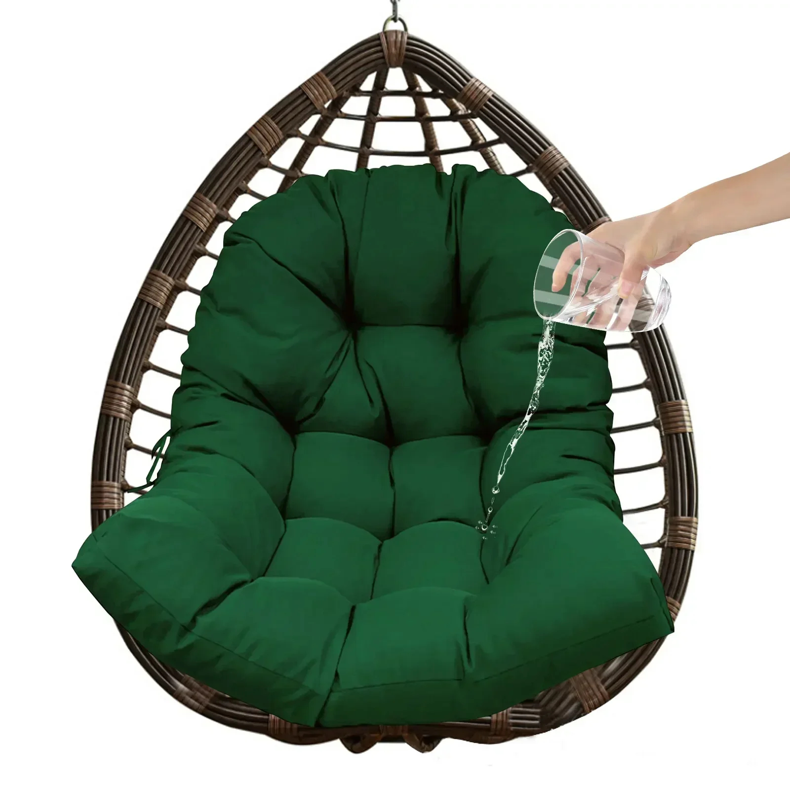 Tapis de panier suspendu pour balançoire, imperméable, épais et doux, coussin de chaise, jardin, terrasse intérieure et extérieure, 80x120cm