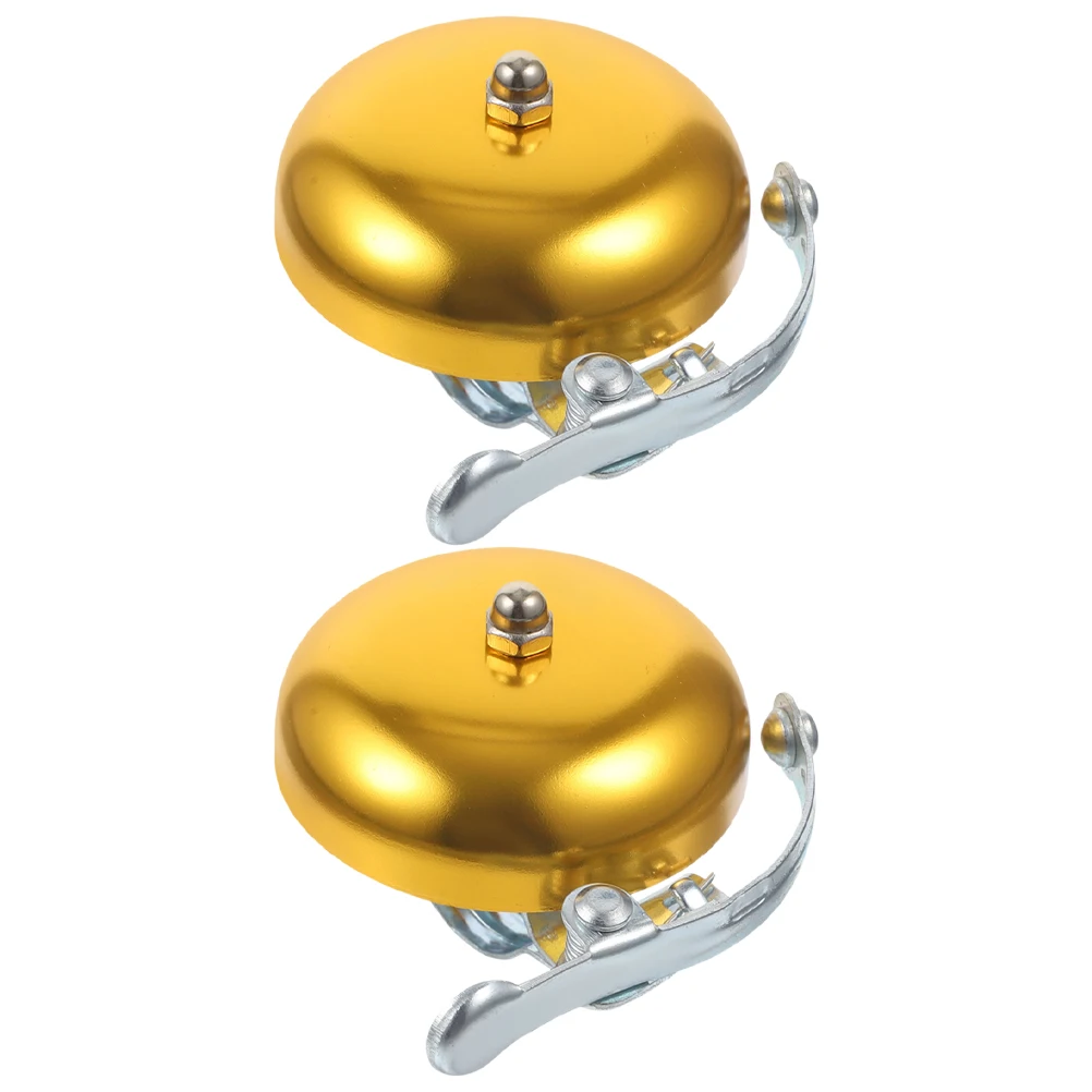 

2 Pcs Mountain Bike Bell Durable Aluminum Loud Clear Sound Easy Installation Compact Lightweight Bicycle Handlebar Accessories