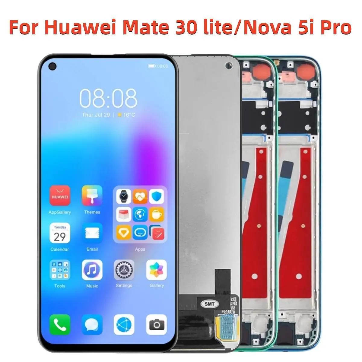 6.26'' For Huawei Nova 5i Pro LCD Display Touch Original Screen Digitizer Assembly Part For Huawei Mate 30 lite Display Screen