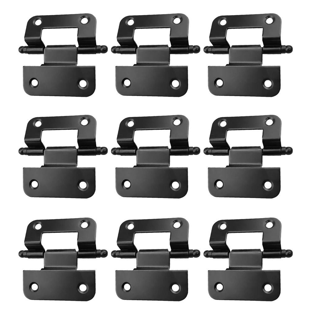 

10pcs Heavy Duty Cabinet Hinges Iron Door Hinge Replacement For Kitchen Home Furniture Cupboard Repair Wear-Resistant Metal