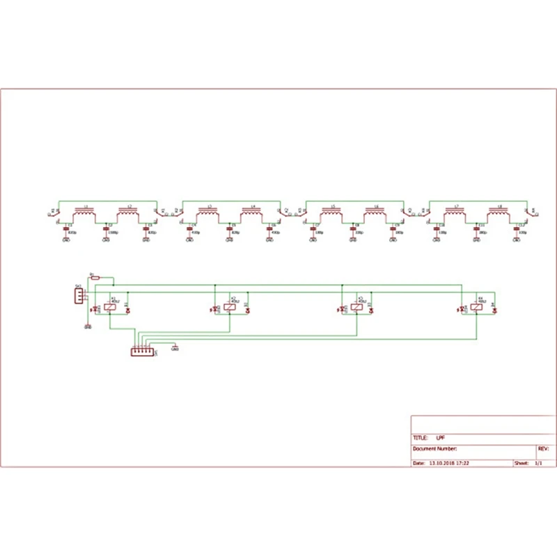Filtro XF-LPF-HF 12V 100W HF Unidad LPF de paso bajo 3,5Mhz-30Mhz