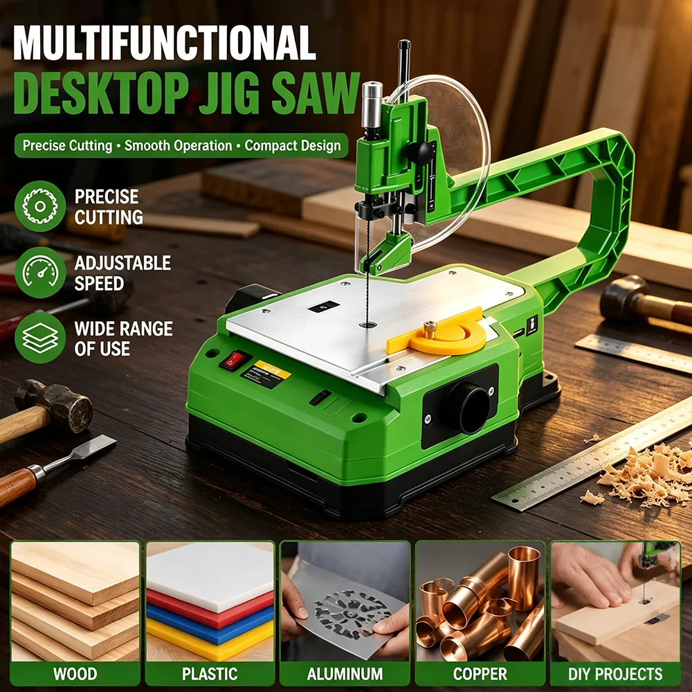 Scroll Saw Bench - TUNGFULL Desktop Curve Scroll Saw Portable