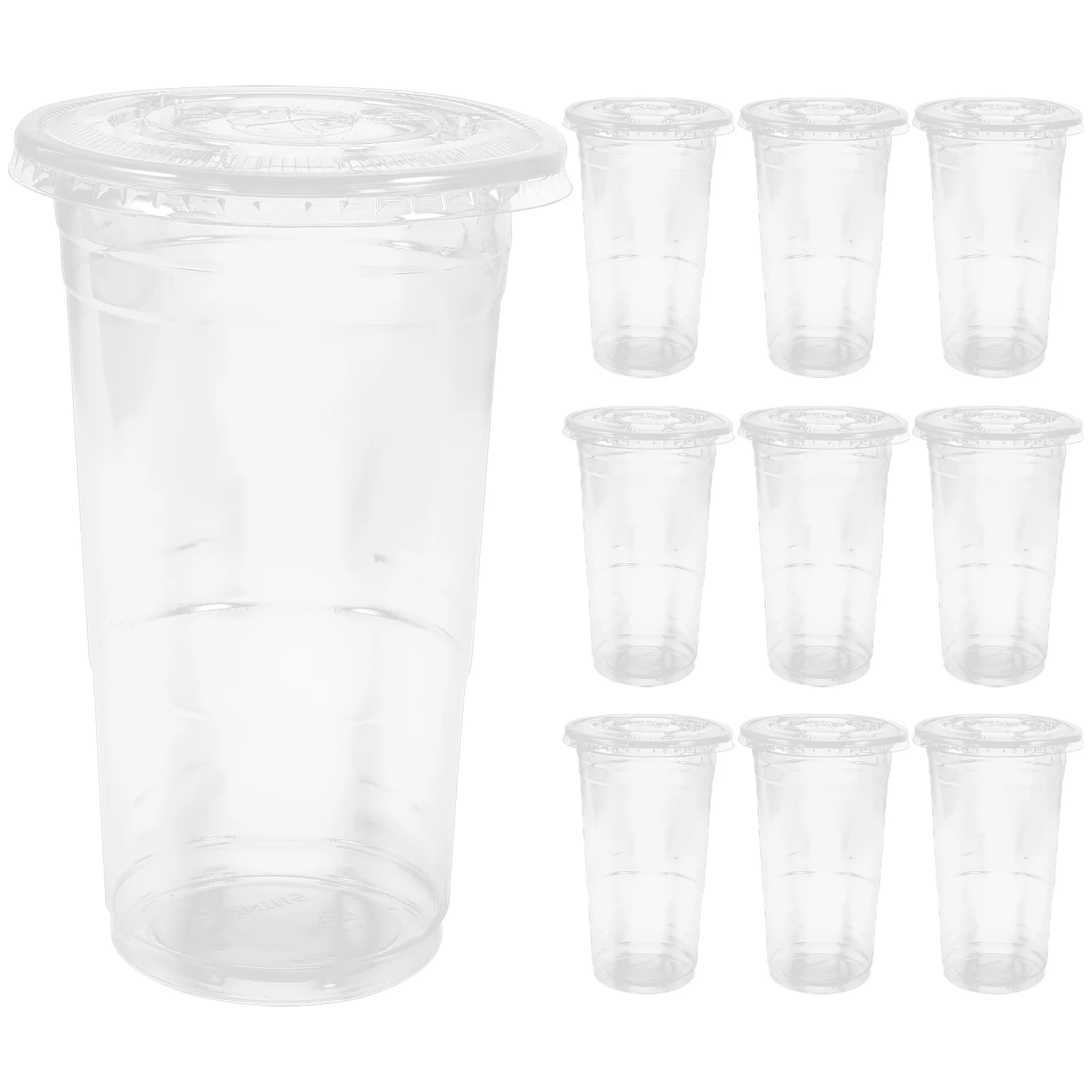 

50Pcs Clear Disposable Plastic Cups Sturdy Small Transparent Juice Cups for Restaurant Home Plastic Cup Portable Juice Cup