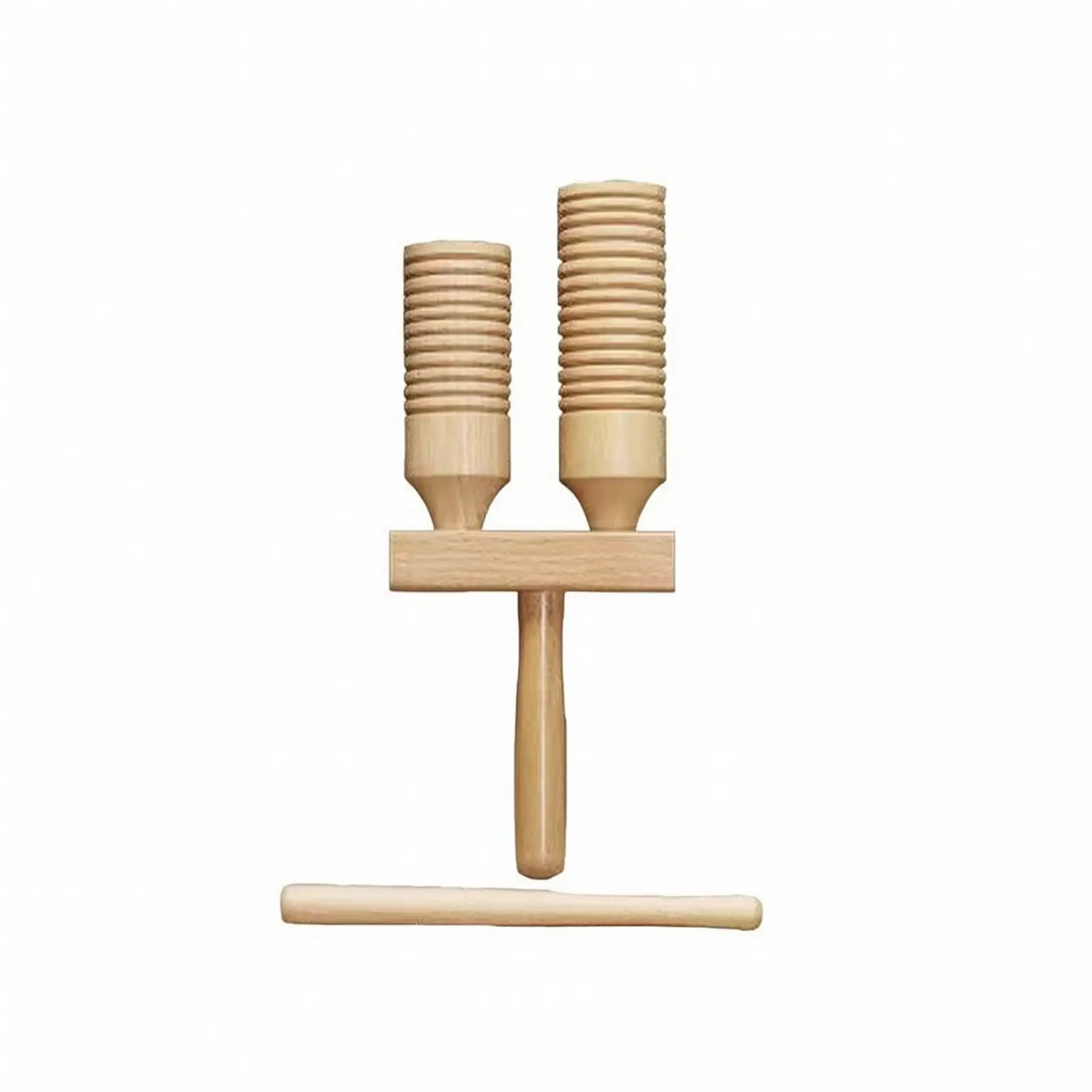 Solid Beech Wood Rhythm Tube Percussion Instrument for Music Teachers and Students Learning Beat Timing Fundamentals