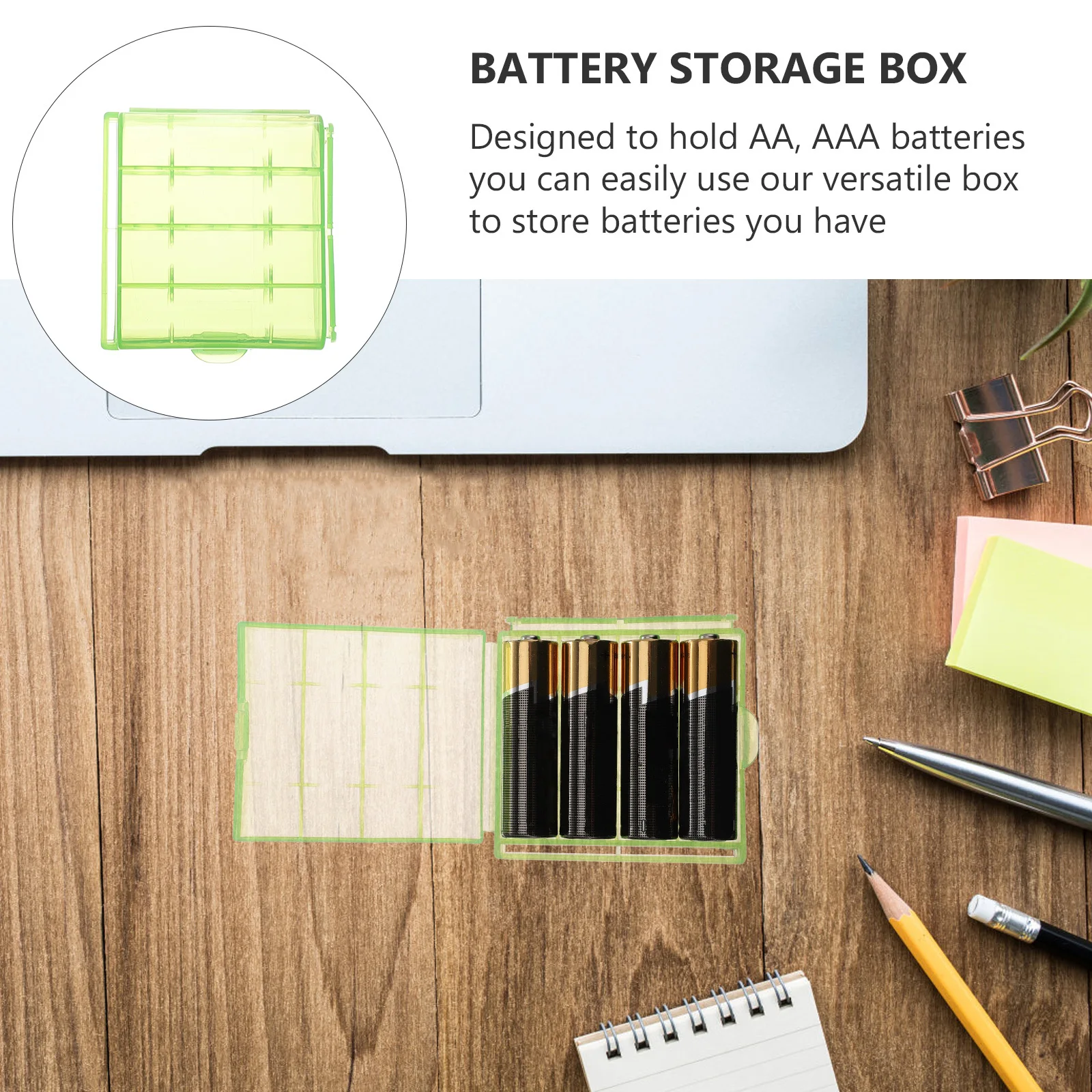 

30Pcs Storage Case Snap-Close Lid Container for Aa Aaa Lightweight Portable Organizer Space-Saving Drawer