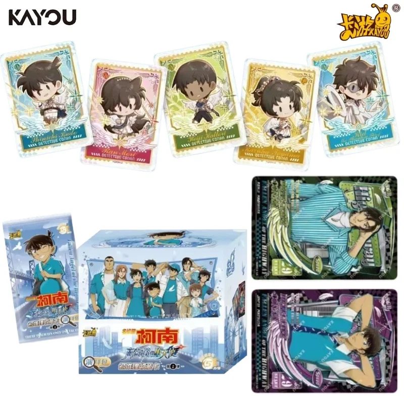 KAYOU Detective Conan Reasoning Themed Trading Cards Vol 2 Color Lace Angel Anime Blind Cards Suitable for Collection Present