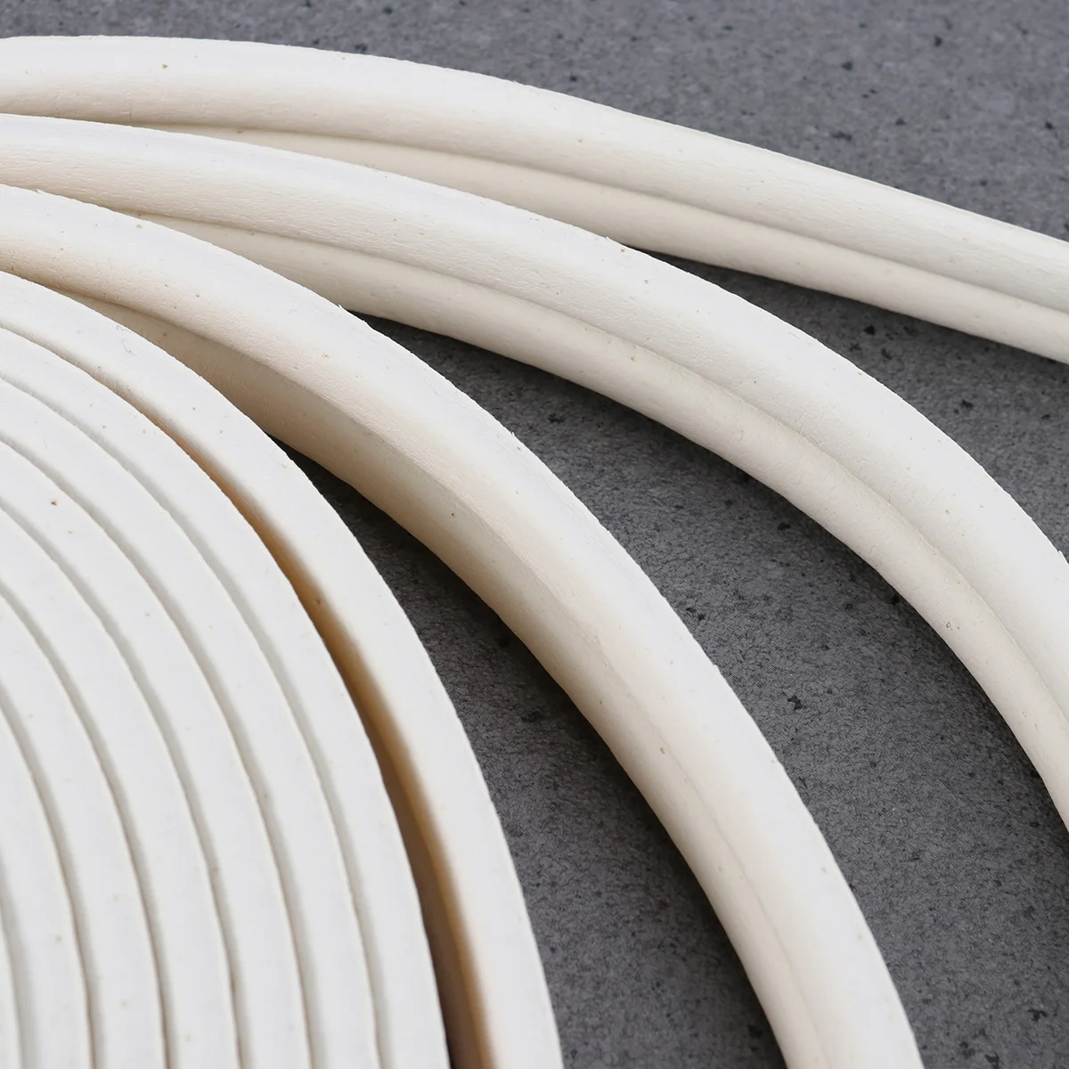 

2 Pack of 10 Meters Self-adhesive Seal Doors and Windows Excluder Seal Strip Sound Insulation Strip(White)