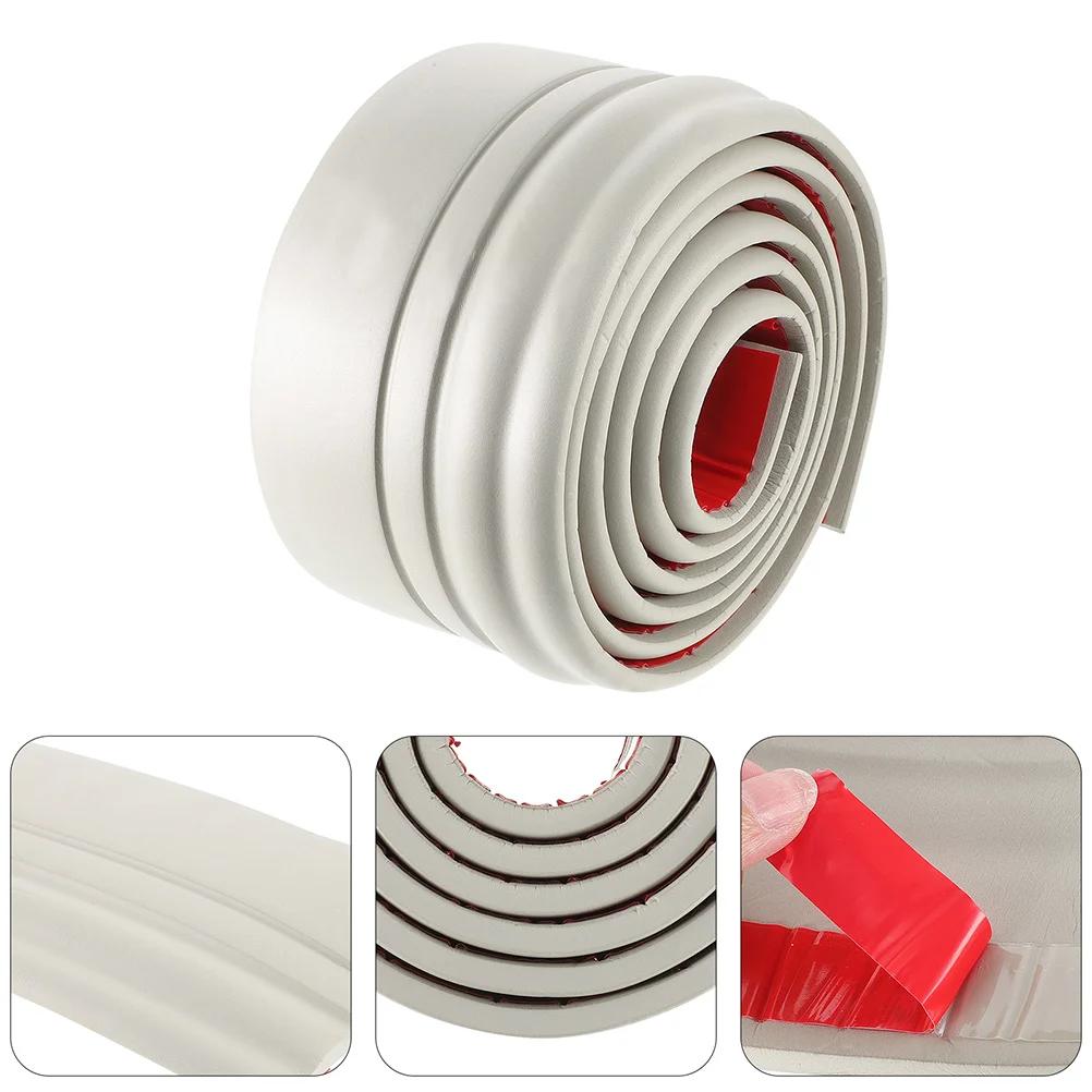 1 rolo de guarnição de canto para descascar e colar, autoadesiva, flexível, moldagem de borda de parede, para linhas de pés de piso de parede de fundo