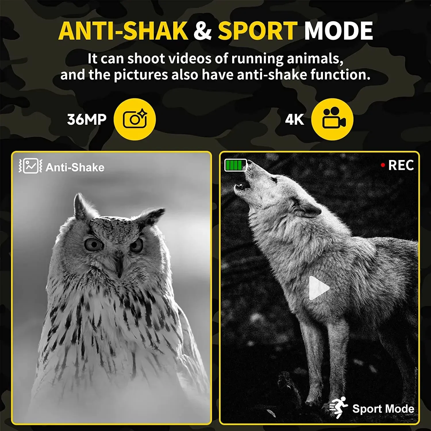 4K Night Vision Goggles Binoculars for Adults,3'' Large Screen,Save Photo/Video With Memory Card & Rechargeable Lithium Battery