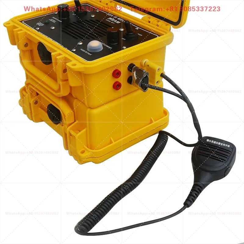 Clear Sound Quality Thick Wire Durable Tensile Handheld Diving Communication Intercom Underwater Walkie Talkie Device