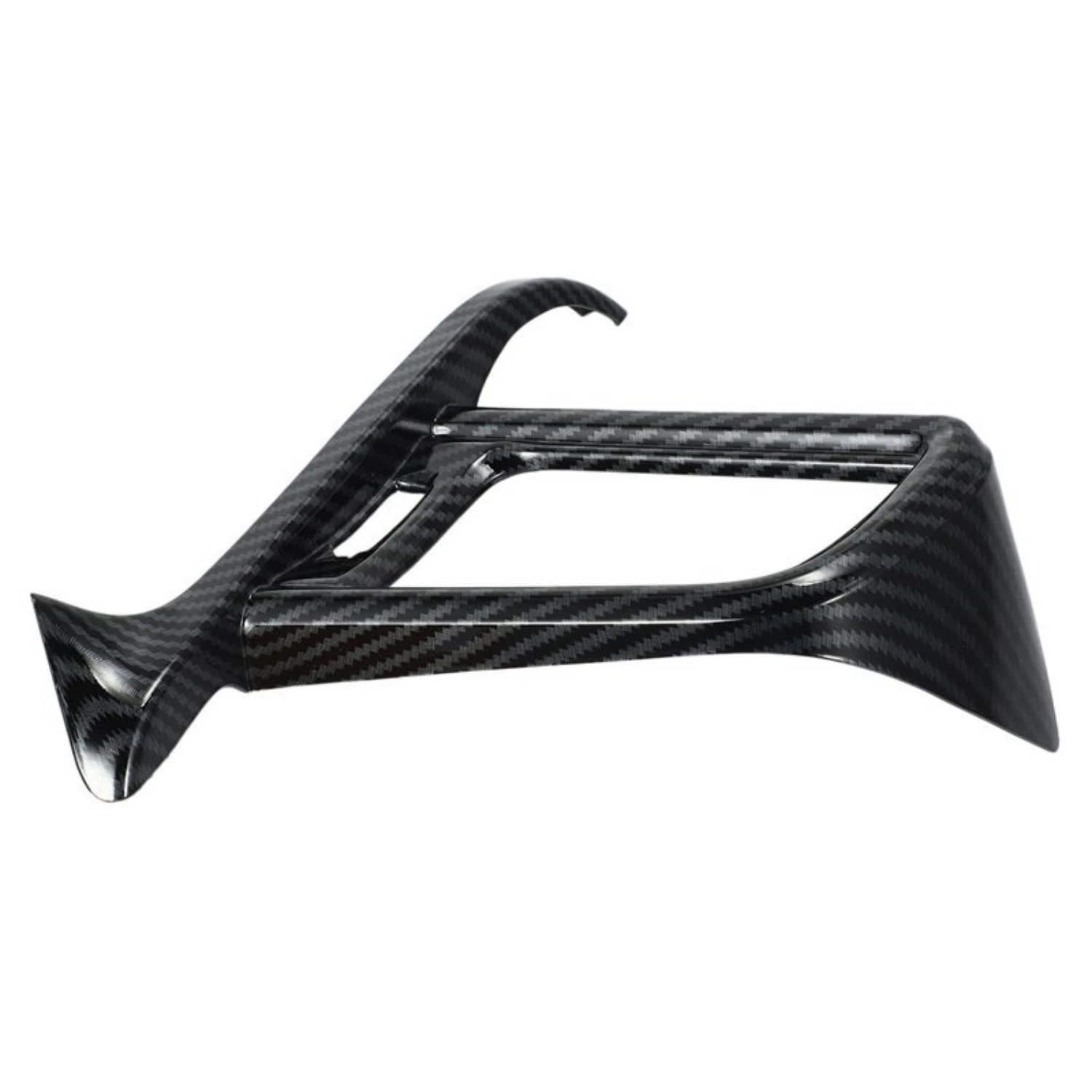 ABS cruscotto interno in fibra di carbonio uscita aria sinistra AC Vent Cover Frame Trim per Toyota Camry