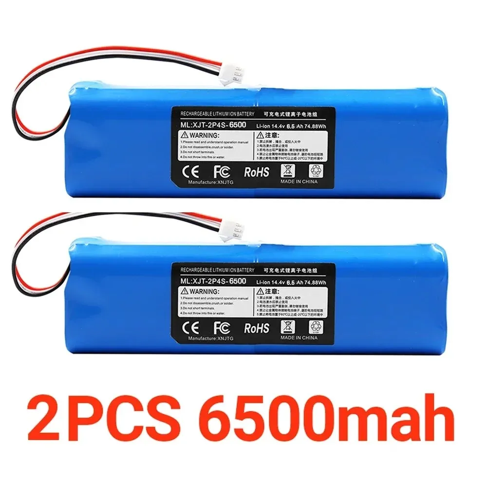 

14.4V Vacuum Cleaner Battery 12.8mAh For XiaoMi Lydsto R1 Robot Vacuum Cleaner R1 Battery Pack with Capacity Battery replace