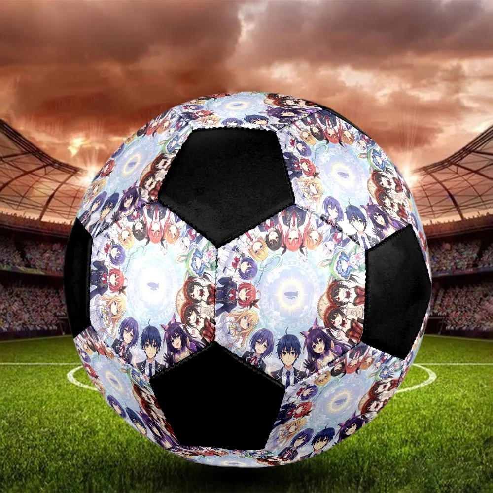 1PC Date Live Soccer Ball Football Size 5 Practice Ball Fashion Team Training All Season Gift -HE60