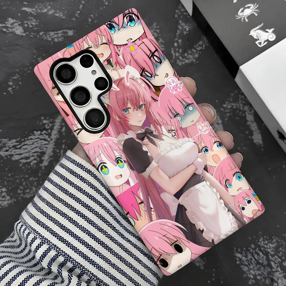 

Чехол для телефона Hitori Goto Bocchi the Rock 2-в-1 глянцевый корпус для Samsung Galaxy S25 S24 S23 S22 S21 Plus Ultra