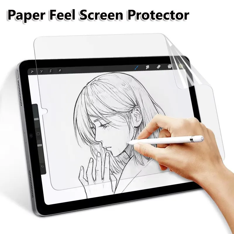 Screen Protector for IPad Air 11 Pro 13 10th 9th 12.9 Inch M4 M2 Like Paper Film Air5 4 3 2 1 9th 8th 7th Gen Mini 7 6 10.5 10.2