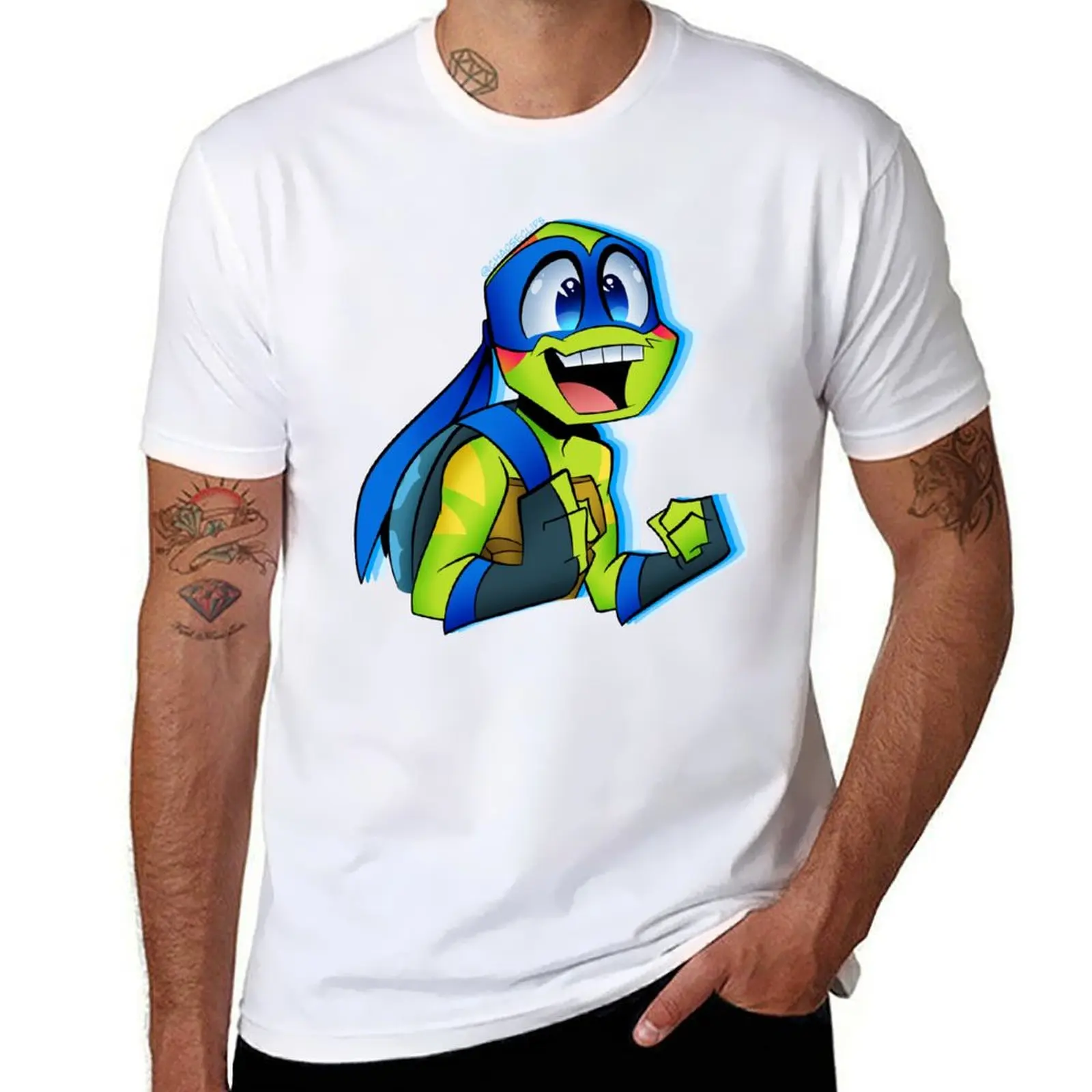 

Leonardo Chibi T-Shirt man graphic t shirt t shirts with prints T-Shirt