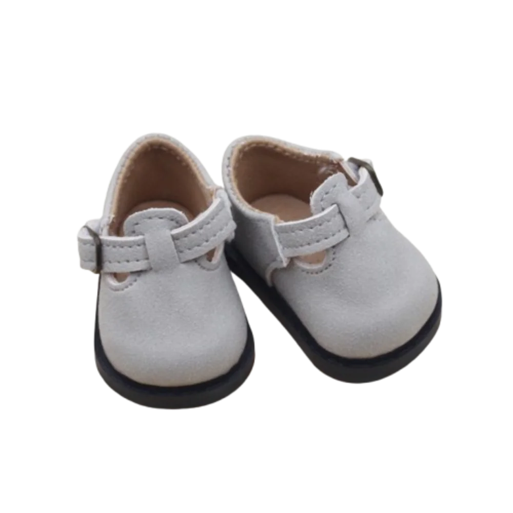 

1 Pair PU Leather 20cm Cotton Shoes Lightweight Casual Wear PU Leather Shoes Cute Creative 20cm Leather Boots 1/12