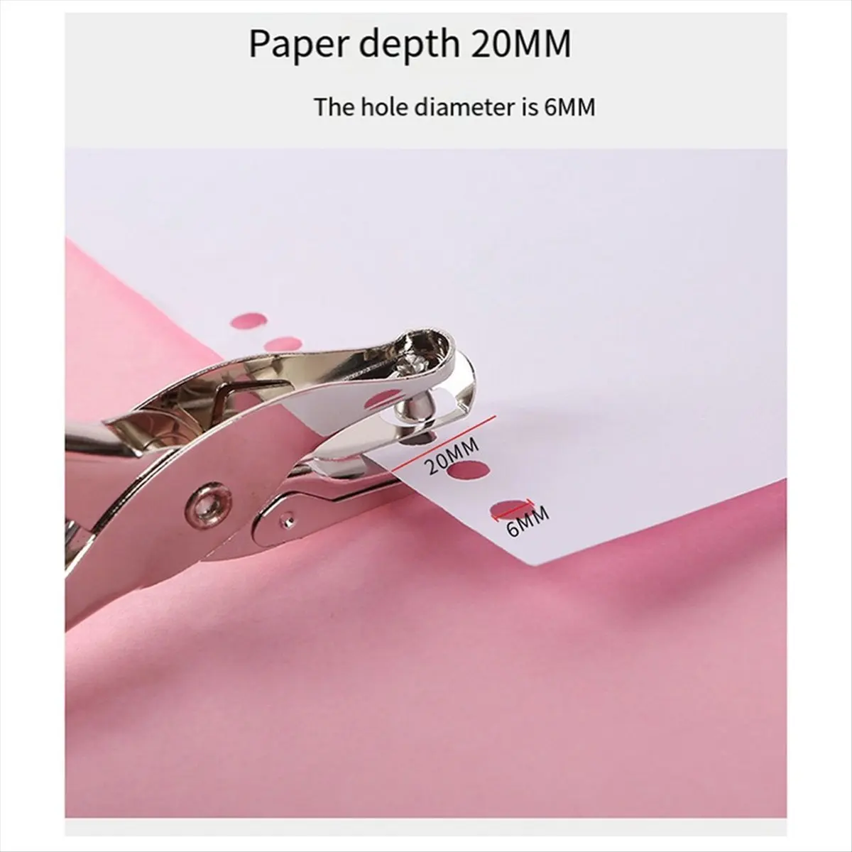 A20I Metal Hole Puncher Custom Stationery Manual A4 Paper Punch Single Hole Loose-Leaf Punch
