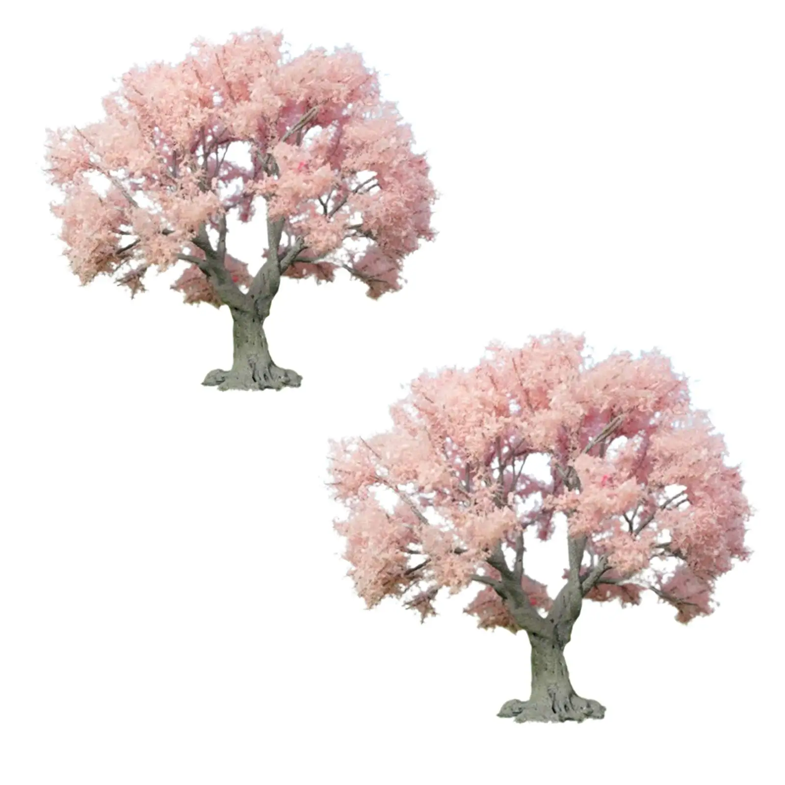 

Railroad Scenery Mini Pink Tree Miniature for Artistic Creation Fine