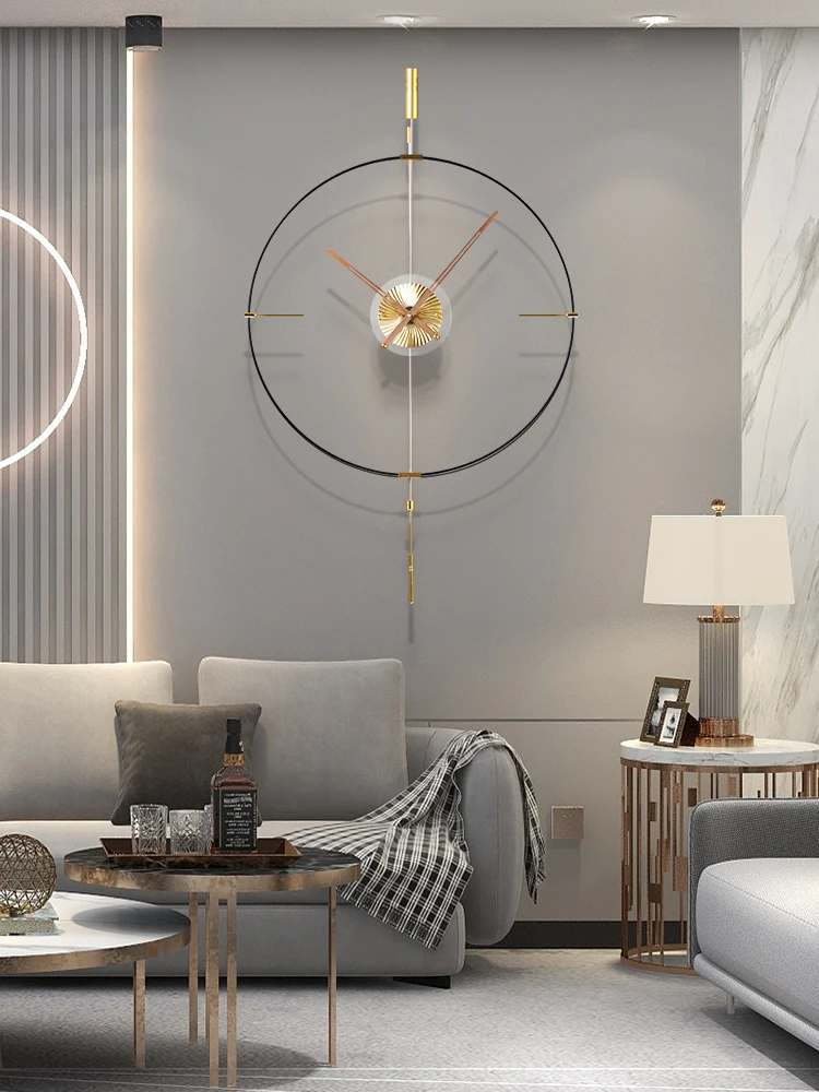 Spanish wall clock modern simple light luxury living room clock quartz clock hanging watch creative