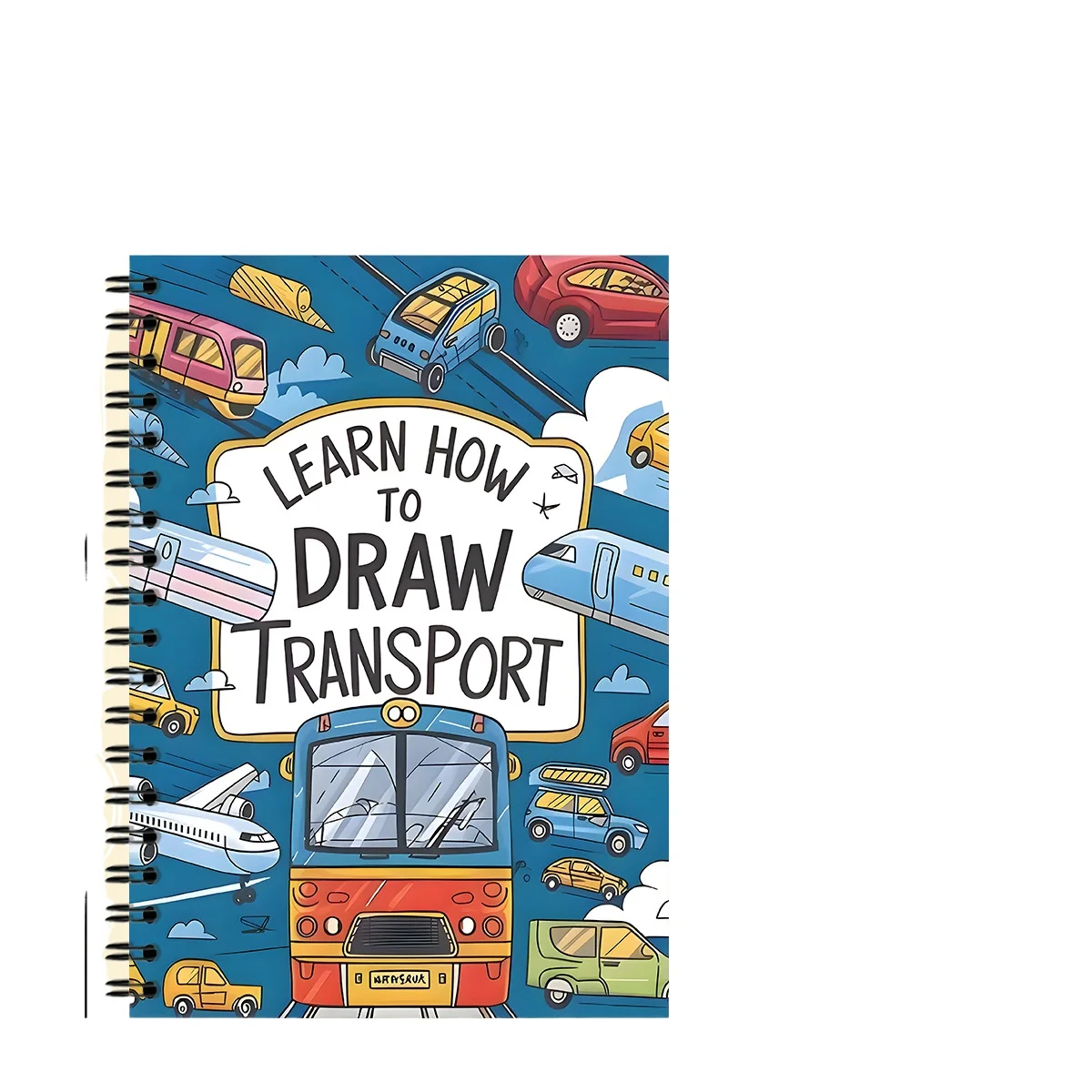 New Hot Cross-border Step-by-Step Practice Book, A4 Spiral Notebook, Writing & Coloring Pad